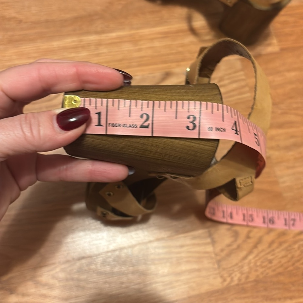 Topshop Tan Strappy Heeled woven Sandals - Picture 10 of 10